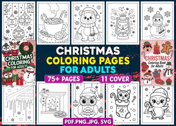 A Brand Designer's Review: Merry Christmas Coloring Pages Graphics