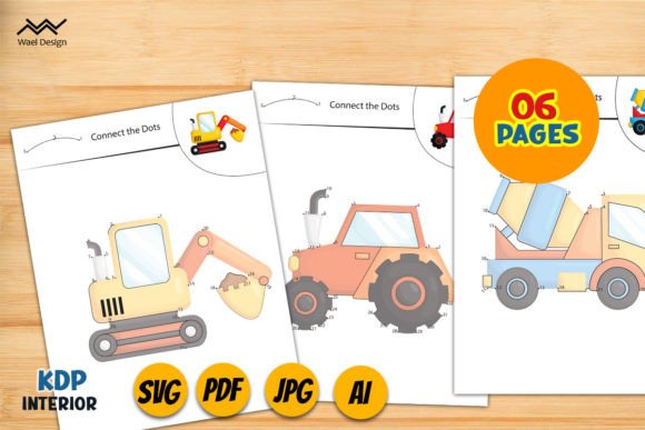 A Construction Truck Dot-to-Dot Activity Graphics Review for Creators