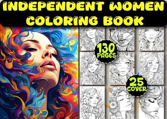 A Designer's Review of 130 Independent Women Coloring Pages
