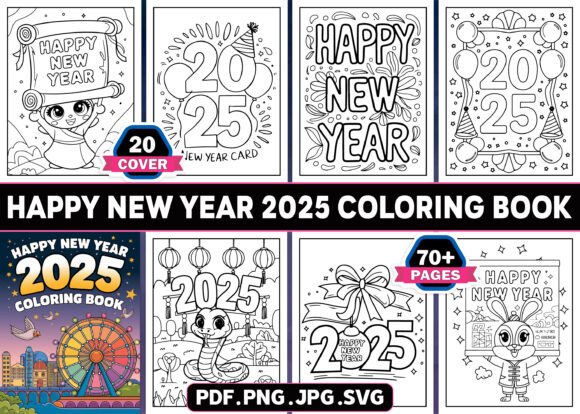 A Designer’s Take on Happy New Year Coloring Pages
