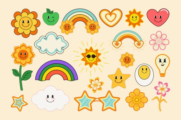 A Retro Graphic for Vibrant Crafting & Illustrations