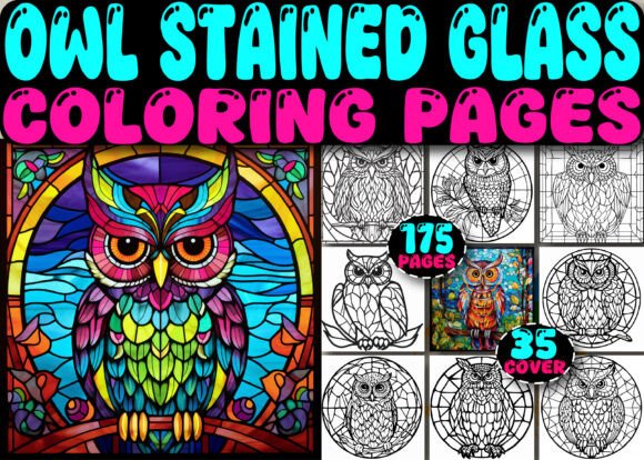 A Review of 175 Stained Glass Owl Graphics for Branding