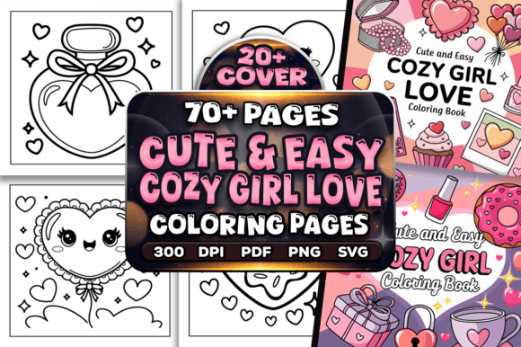 Cozy Girl Love Graphics for Authentic Branding