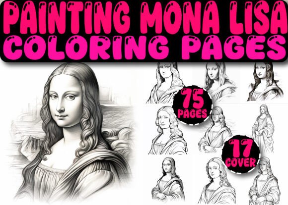 Crafting Classic Art: Mona Lisa Graphics for Coloring Pages