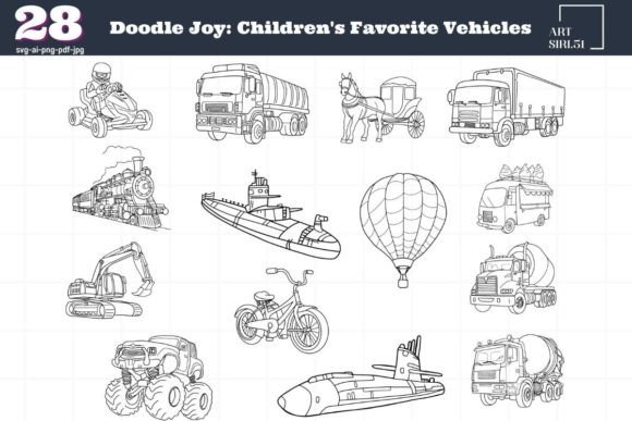 Crafting Review: Doodle Joy Vehicle Graphics