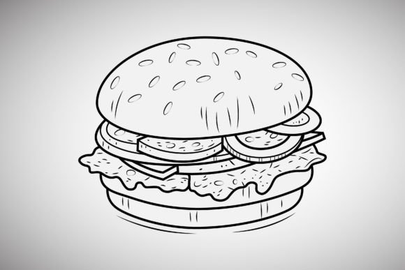 Crafting with a Hamburger Illustration: A Graphic Designer's Review