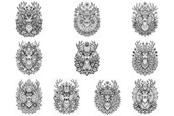 Crafting with Majestic Animal Mandala Graphics