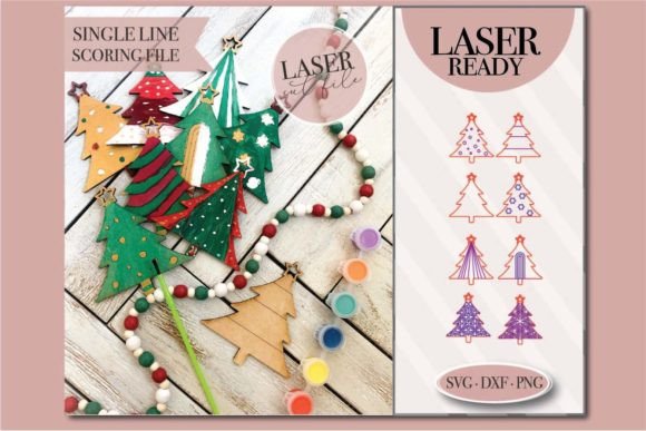 Laser-Cut Ornaments for DIY Winter Craft Kits