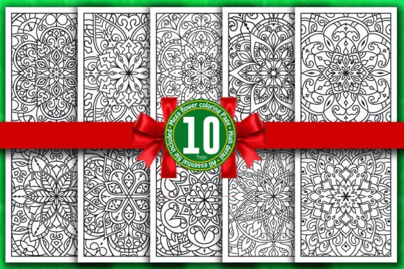 Mandla Flower Coloring Page Graphics for Editorial & Publishing