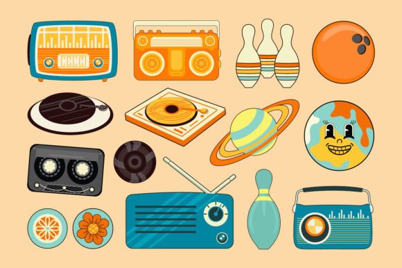Pop Retro Graphics for Modern Editorial Design