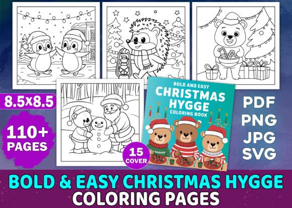 Reviewing Bold Christmas Hygge Coloring Pages Graphics