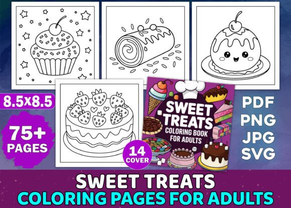 Sweet Treats Coloring Book for Adults: A Designer's Review