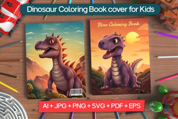Unleash Your Brand's Jurassic Charm with Dinosaur Coloring Graphics