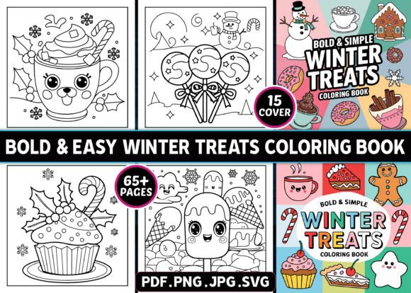 Winter Treats Graphics: A Crafter's Review of Bold Coloring Pages